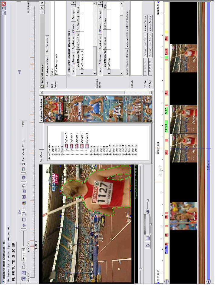 Fig. 15. Example video annotation using SVAT.